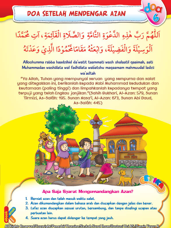 Azan dikumandangkan dalam bahasa arab