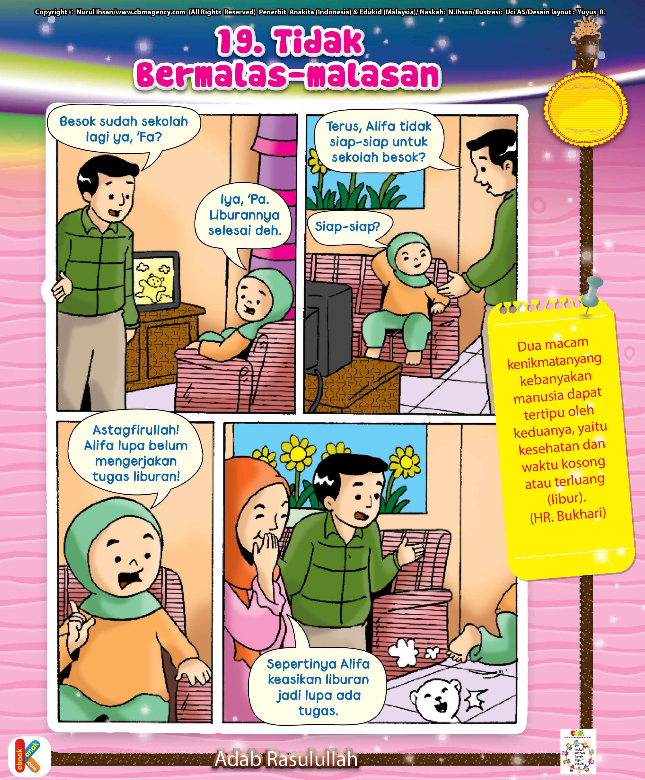 Komik Adab Tipuan Waktu Luang Dan Kesehatan Ebook Anak