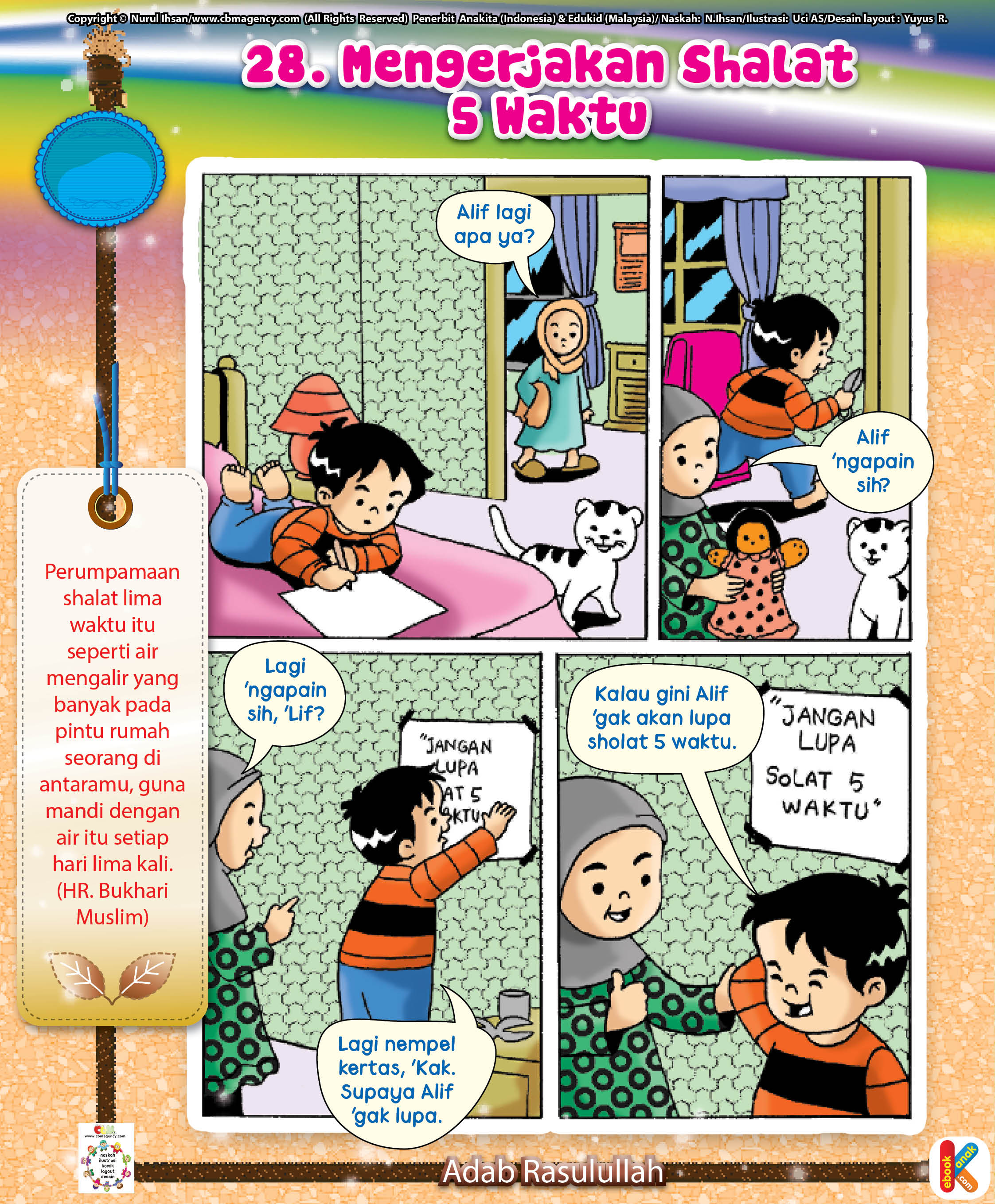 Komik Adab Shalat 5 Waktu Ebook Anak