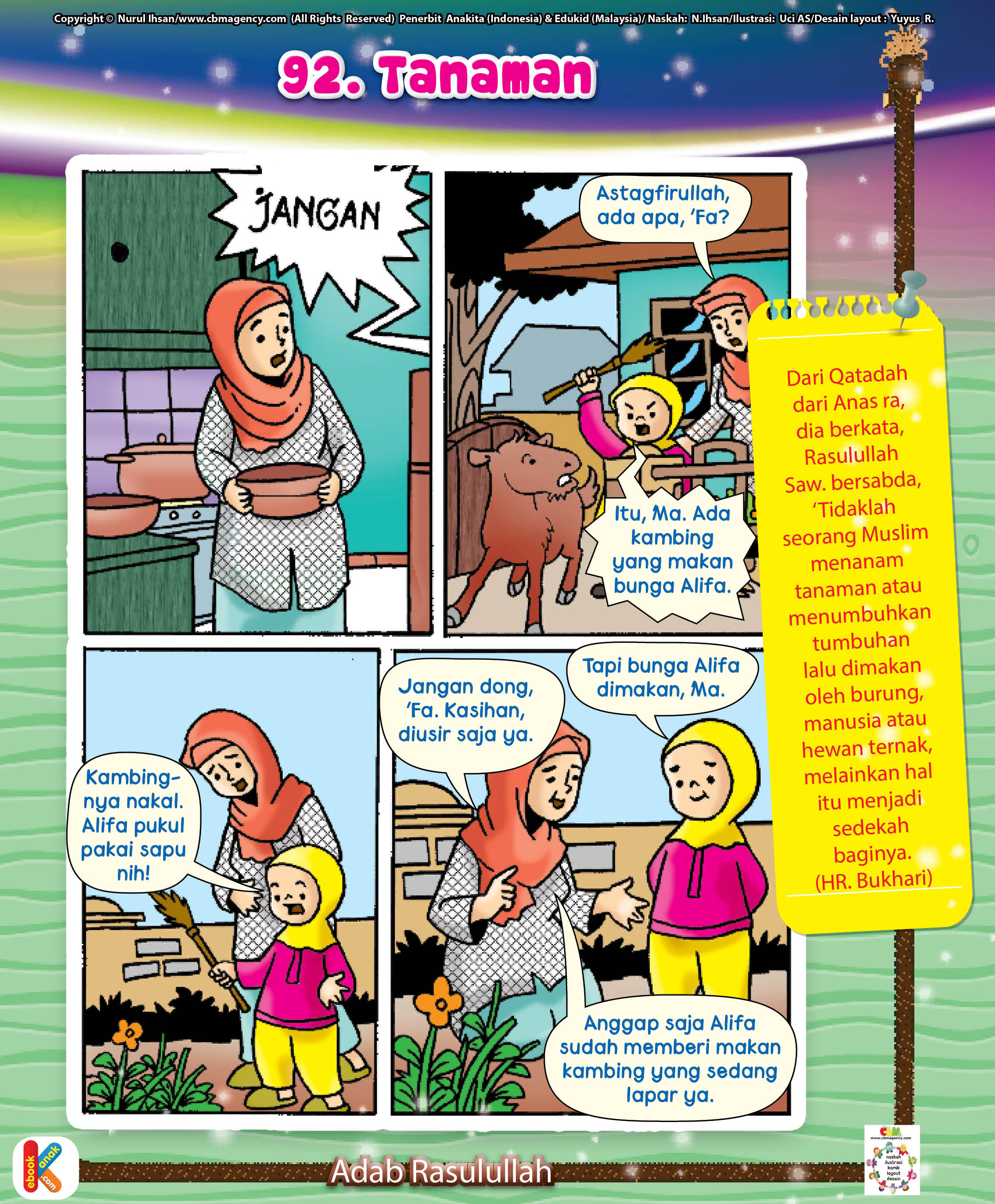 Komik Adab Menanam Tumbuhan Ebook Anak