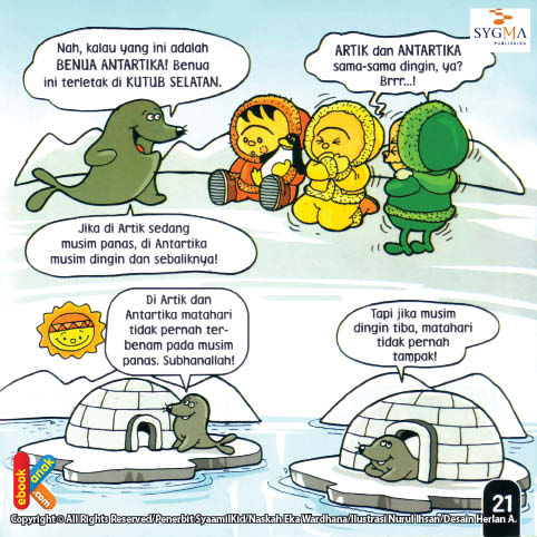 Jika di Artik sedang musim dingin di Antartika musim panas