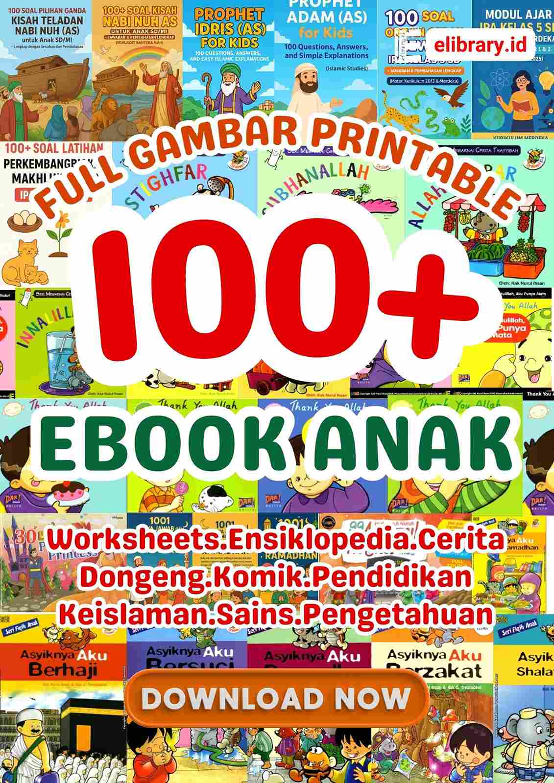 Download PDF 100+ Ebook Anak Download Now Full Gambar Printable edukatif