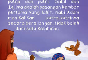 Ebook JPG Printable 100 Kartu Kisah Teladan 25 Nabi dan Rasul; Nabi Adam AS dan Bunda Hawa
