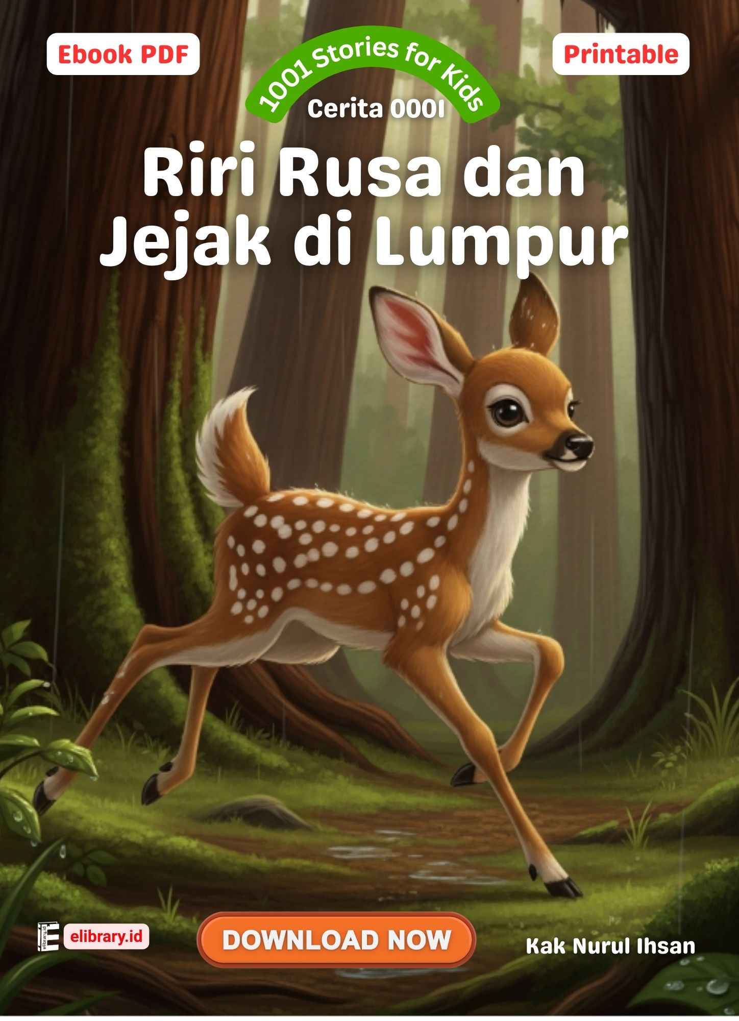 Download Ebook PDF 1001 Stories for Kids; Riri Rusa dan Jejak di Lumpur