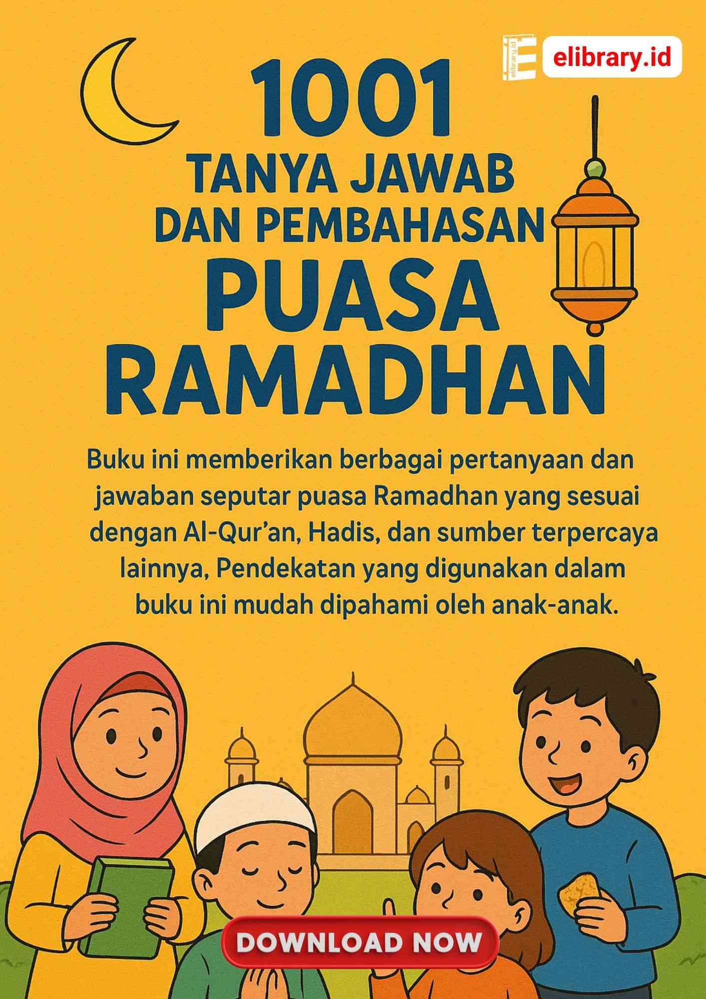 Download Ebook PDF 1001 Tanya Jawab dan Pembahasan Puasa Ramadhan Cover Belakang