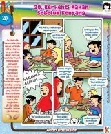 101 Komik Adab Rasulullah, Berhenti Makan Sebelum Kenyang (20)