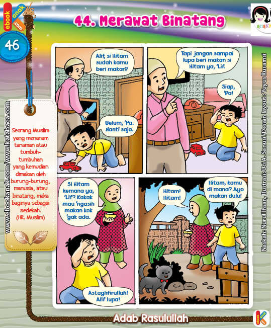 101 Komik Adab Rasulullah Cara Bersedekah Kepada Binatang (46)