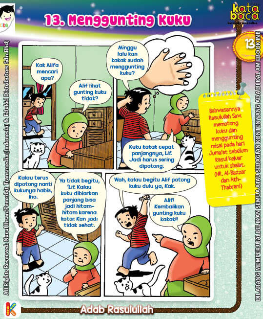 101 Komik Adab Rasulullah, Menggunting Kuku (13)