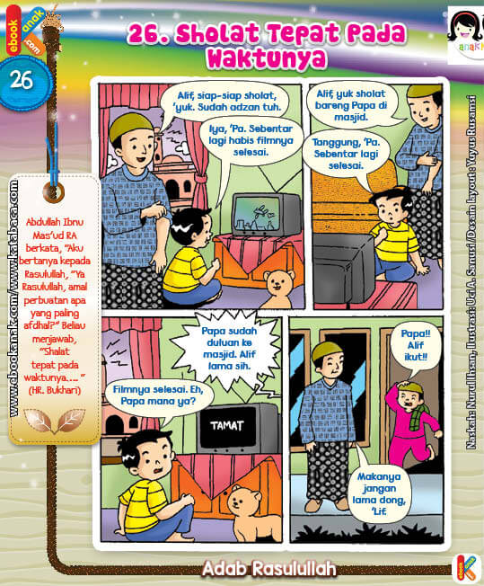 101 Komik Adab Rasulullah, Shalat Tepat pada Waktunya (26)