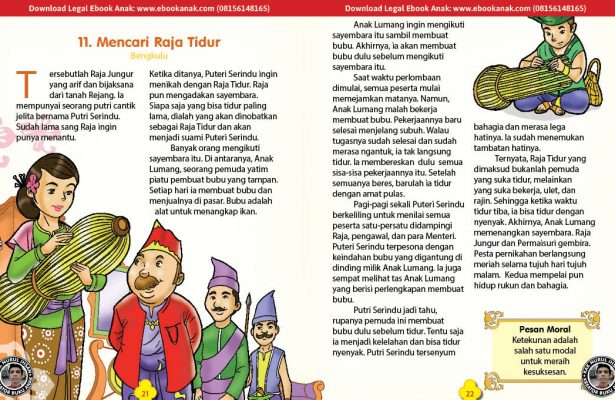 101 cerita nusantara, Mencari Raja Tidur (Cerita Rakyat Bengkulu) (11)
