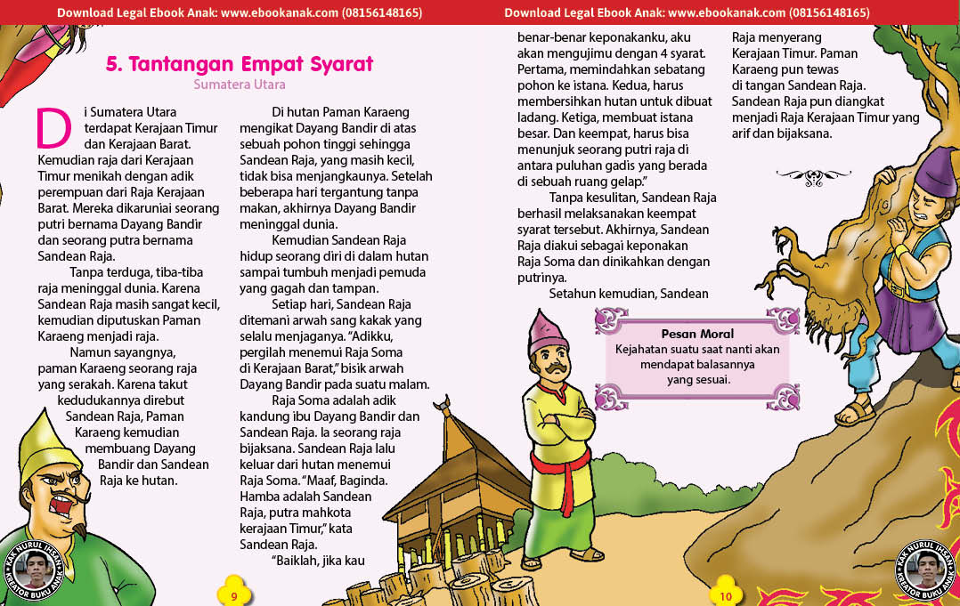 101 cerita nusantara, Tantangan Empat Syarat (Dongeng Sumatera Utara) (5)