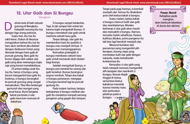 101 cerita nusantara, Ular Gaib dan Si Bungsu (Cerita Rakyat Bengkulu) (12)