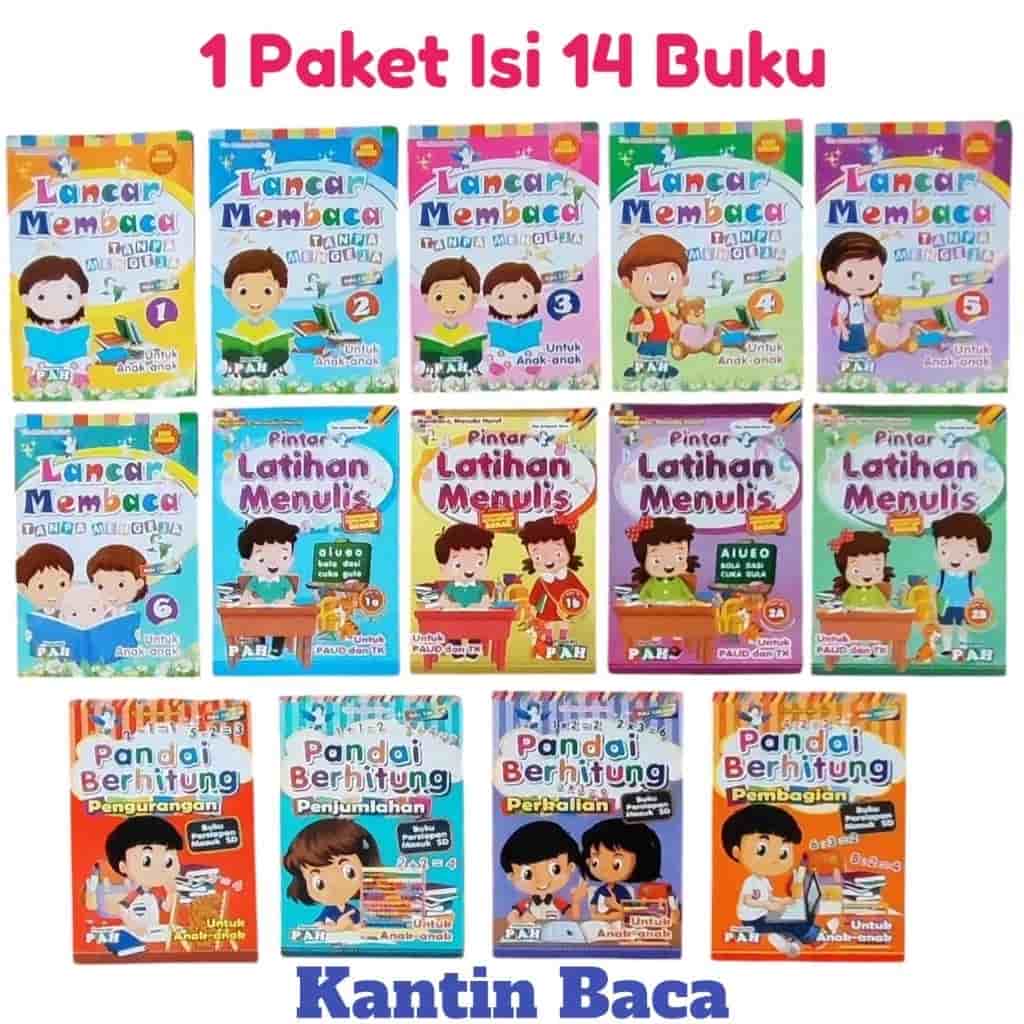 14 Buku Calistung Full Colour
