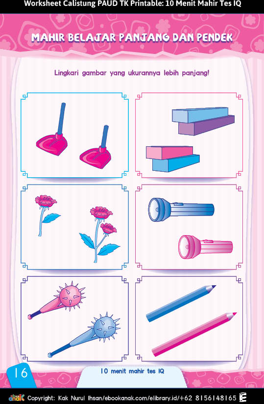 Mahir Belajar Panjang dan Pendek