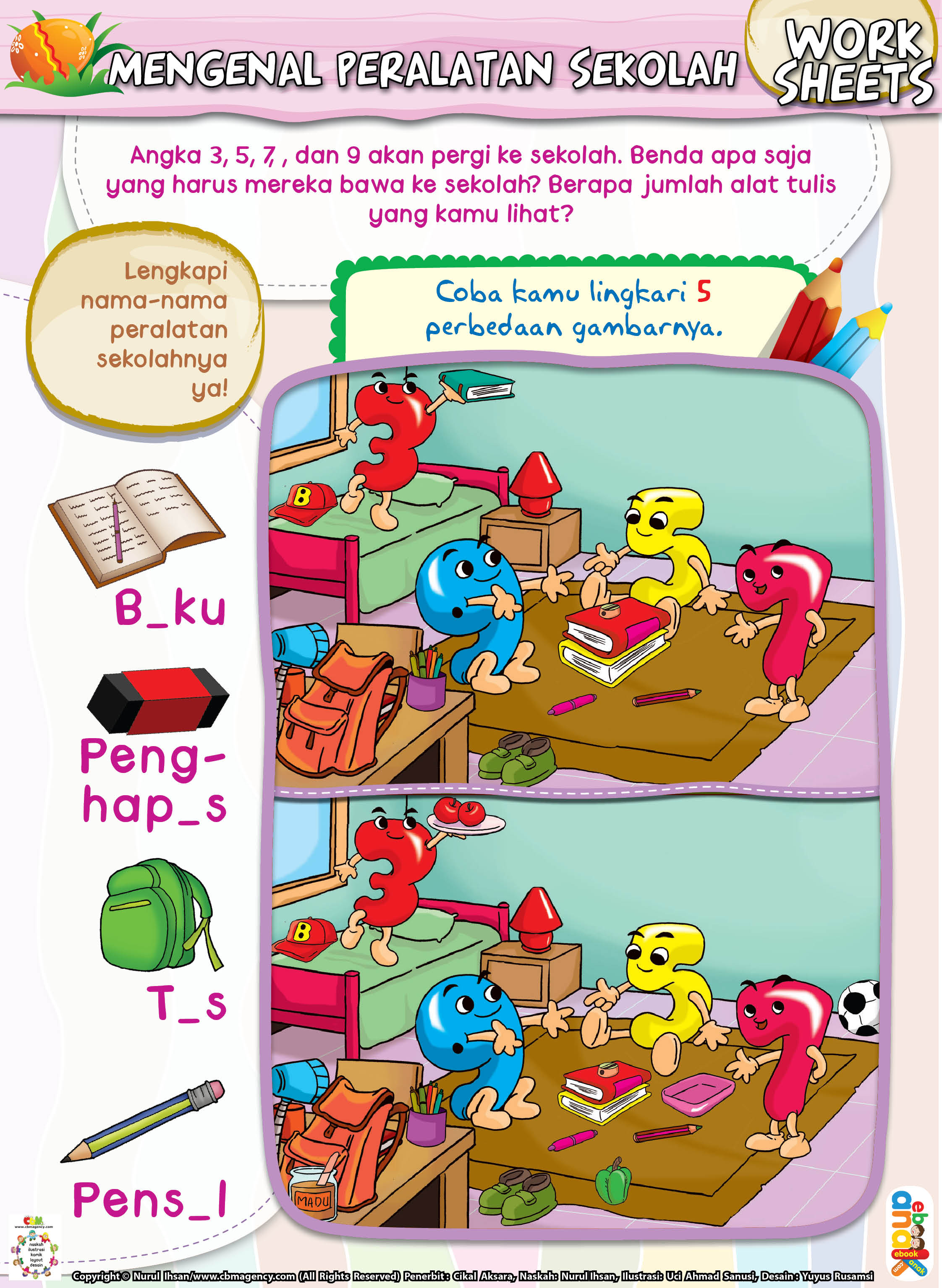 Mengenal Perlengkapan Sekolah | Ebook Anak