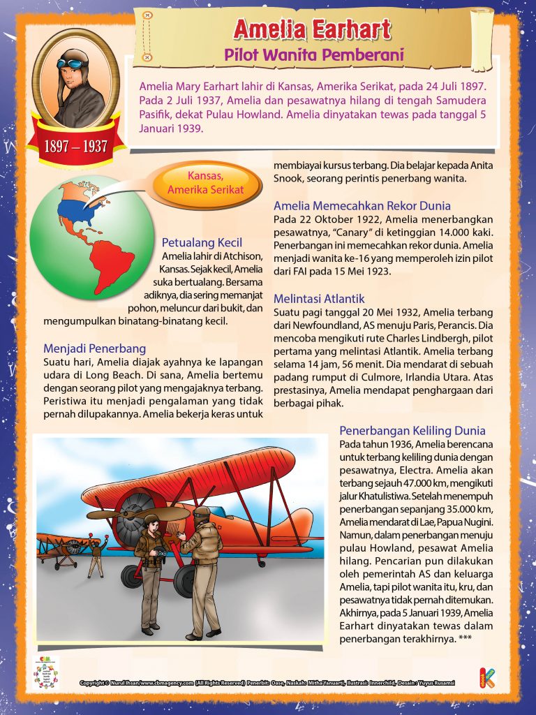 101 Tokoh Ternama Amelia Earhart