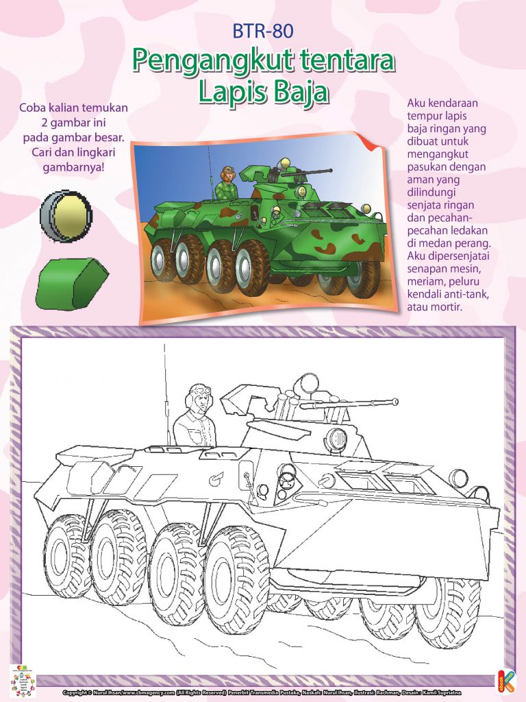 Kendaraan Perang BTR 80 Pengangkut Tentara Lapis Baja