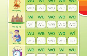 membaca satu suku kata berawalan W