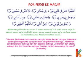 download gratis khat arab doa pergi ke masjid