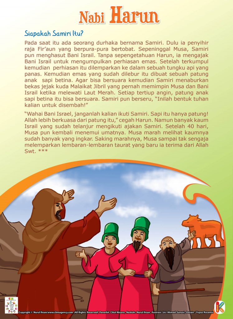 nabi harun dan patung sapi betina