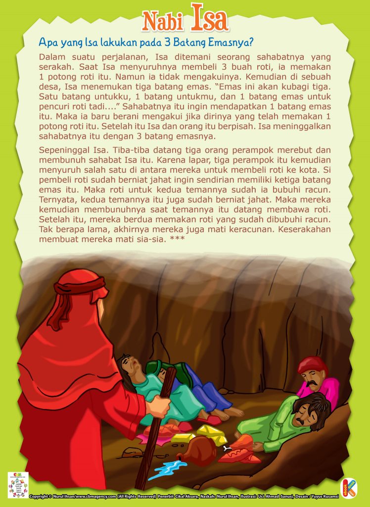 nabi isa dan tiga batang emas
