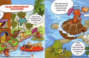 Islam melarang adik-adik berbohong.