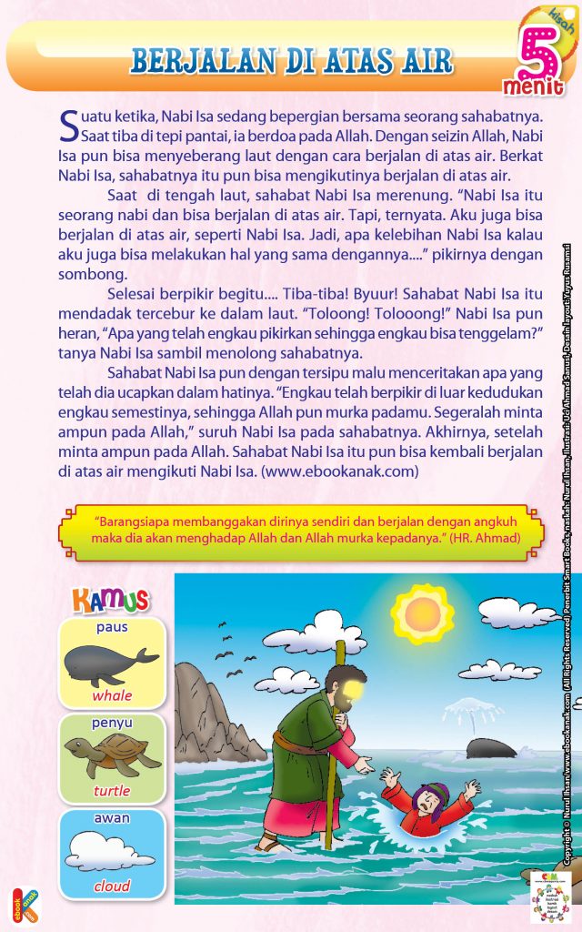 52 kisah teladan untuk Anak Saleh.jpg 47 berjalan di atas air