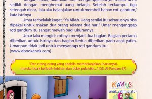 Suatu hari, karena kasihan dengan makanan seperti itu.