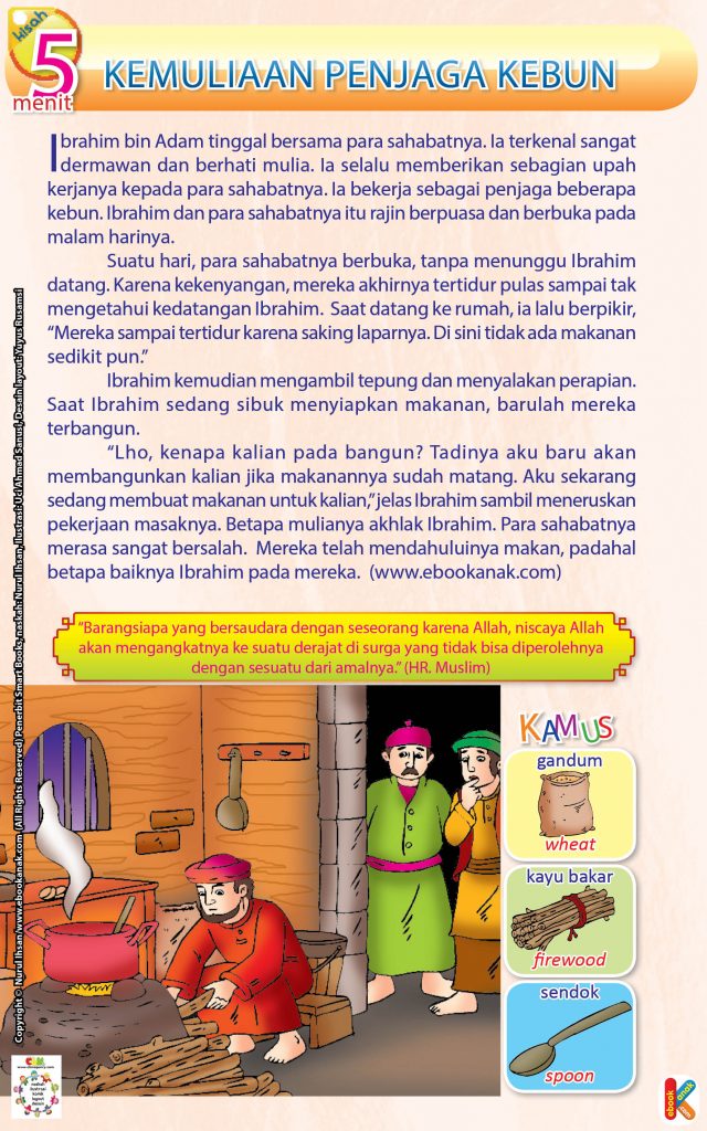 52 kisah teladan untuk Anak Saleh.jpg hal 22 kemuliaan penjaga kebun