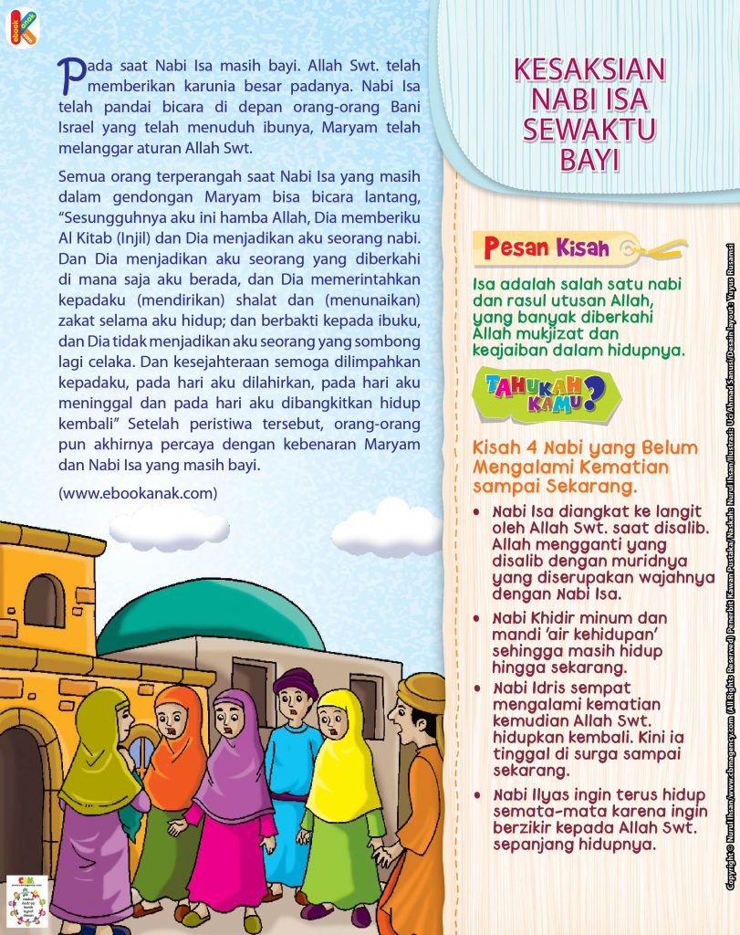 99 Kisah Hebat.jpg hal 99 kesaksian nabi isa sewaktu bayi
