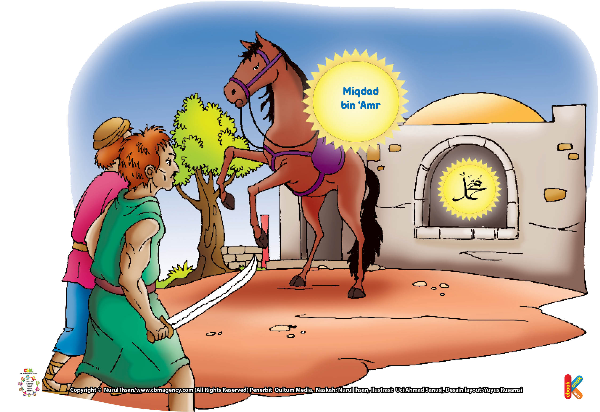 50 Gambar Animasi Anak Muslimah Berkuda