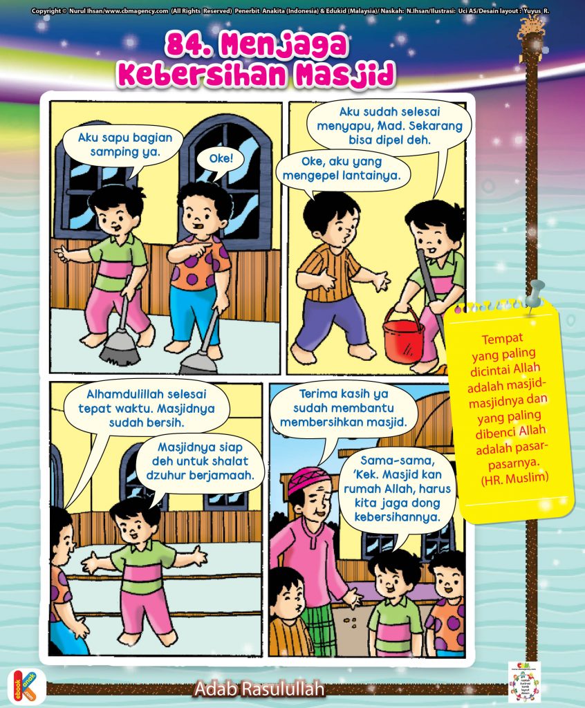 101-komik-adab-rasulullah-87-menjaga-kebersihan-masjid