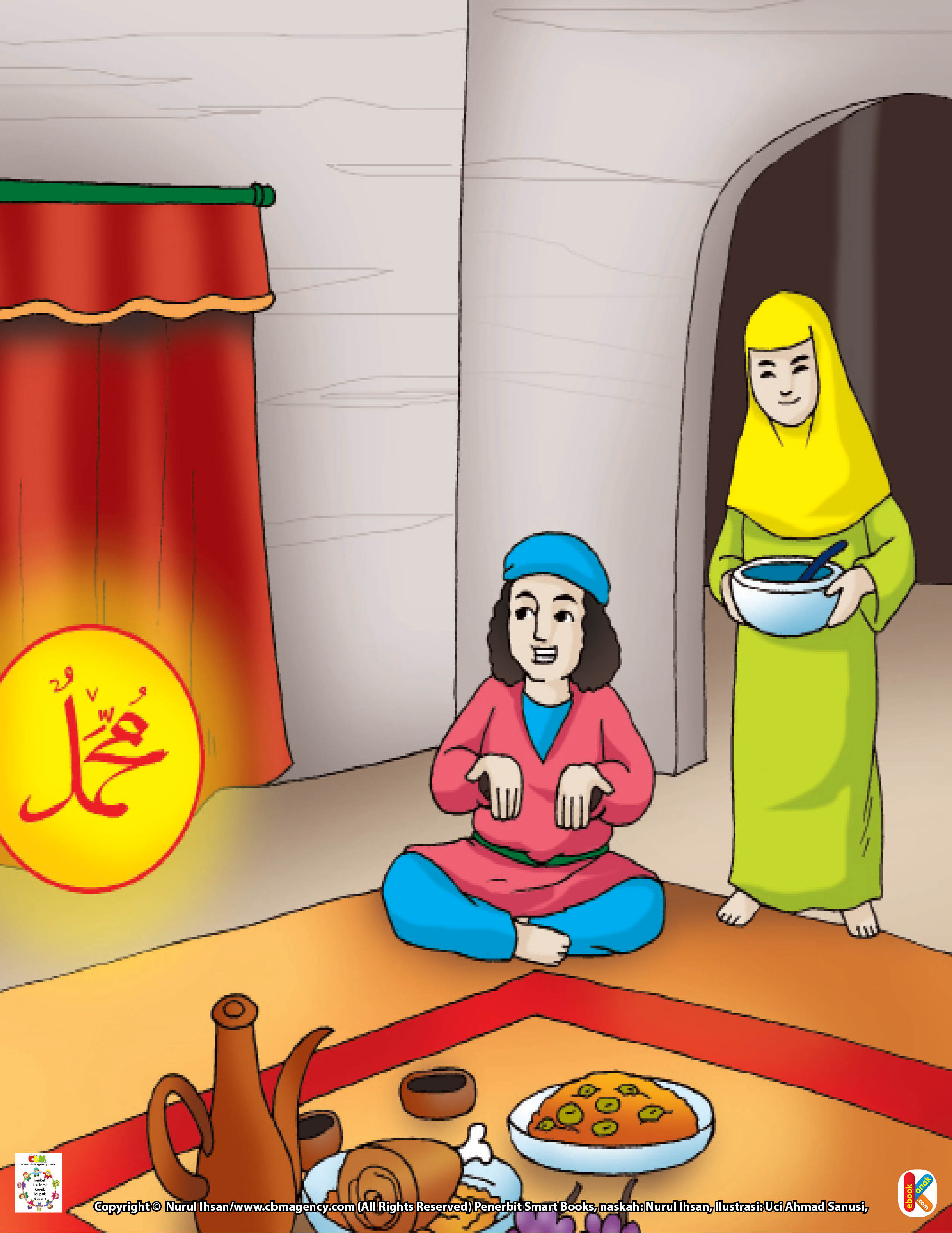 Di sana Rasulullah Saw. disuguhi makanan.