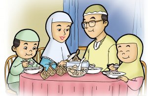 Keutamaan makan dulu sebelum shalat idul fitri.