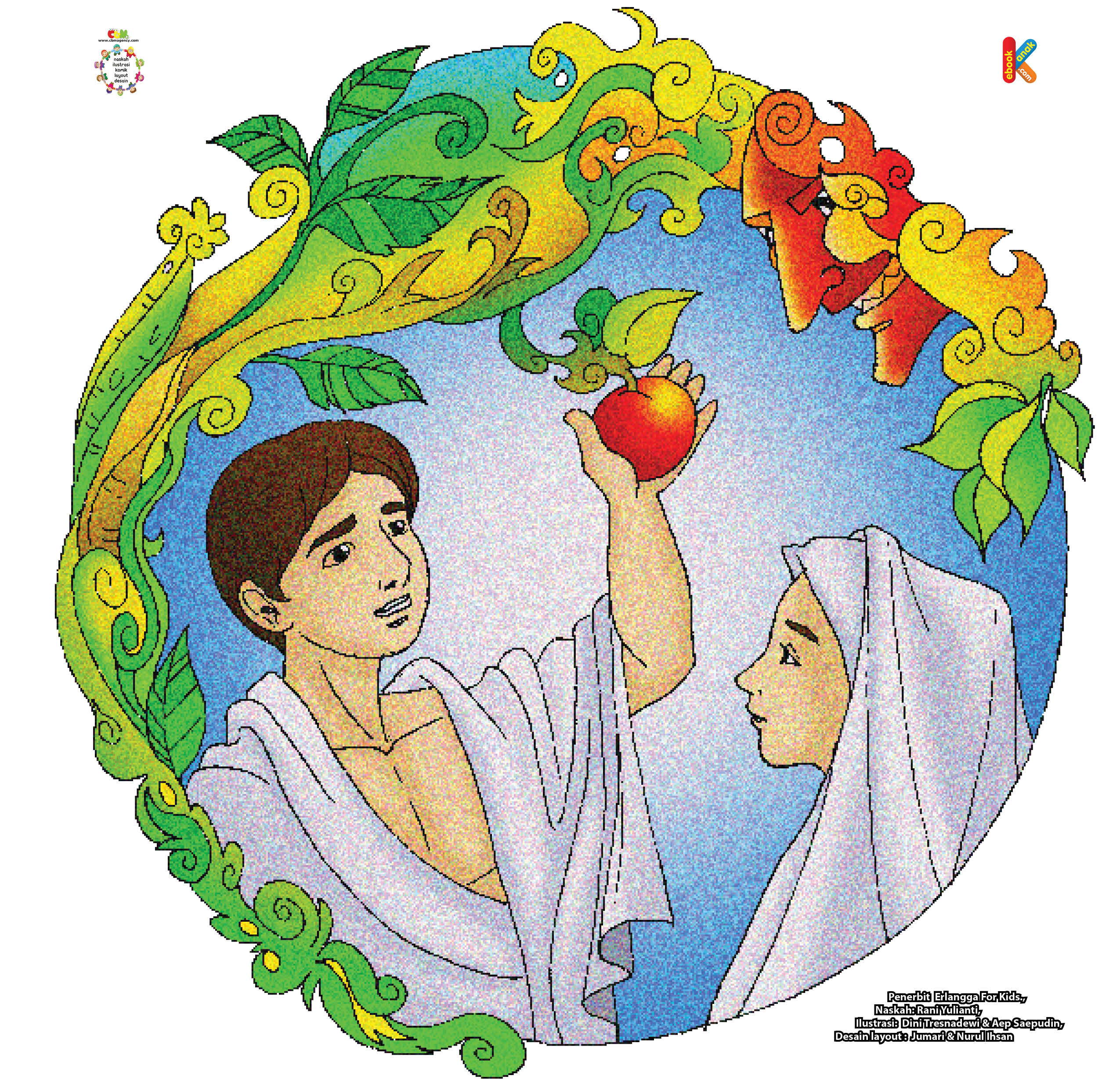 Setelah mendapatkan kepercayaan dari Adam dan Hawa, secara perlahan-lahan, Iblis merayu Adam dan Hawa untuk memakan buah dari pohon larangan.
