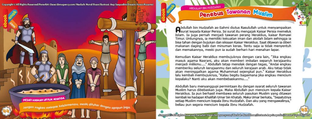 Download Ebook Abdullah bin Hudzafah as-Sahmi Penebus Tawanan