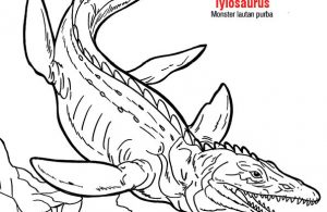 Mewarna Tylosaurus adalah monster lautan purba