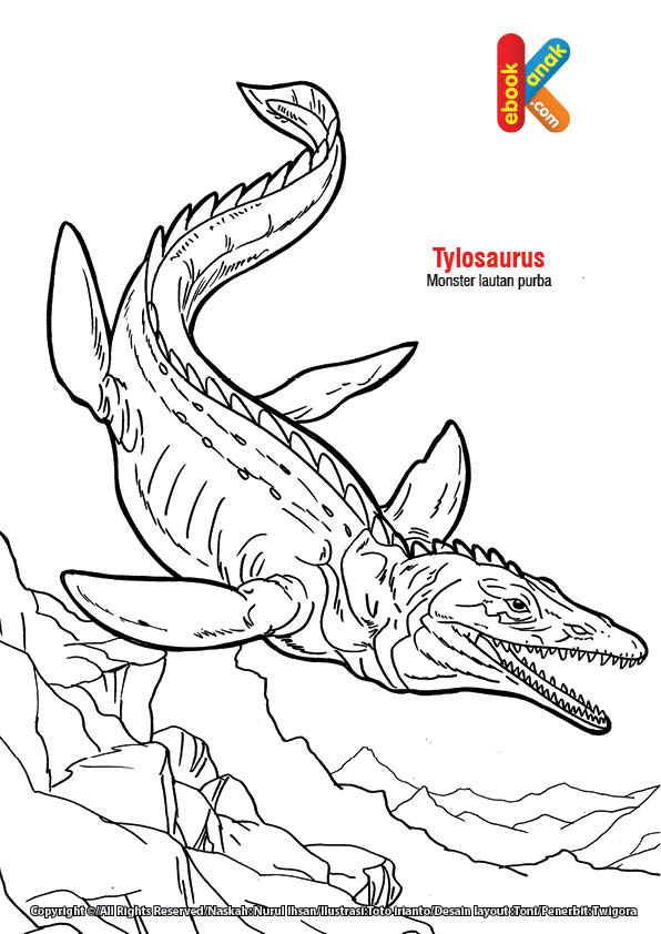 Tylosaurus Monster Lautan Purba  Ebook Anak