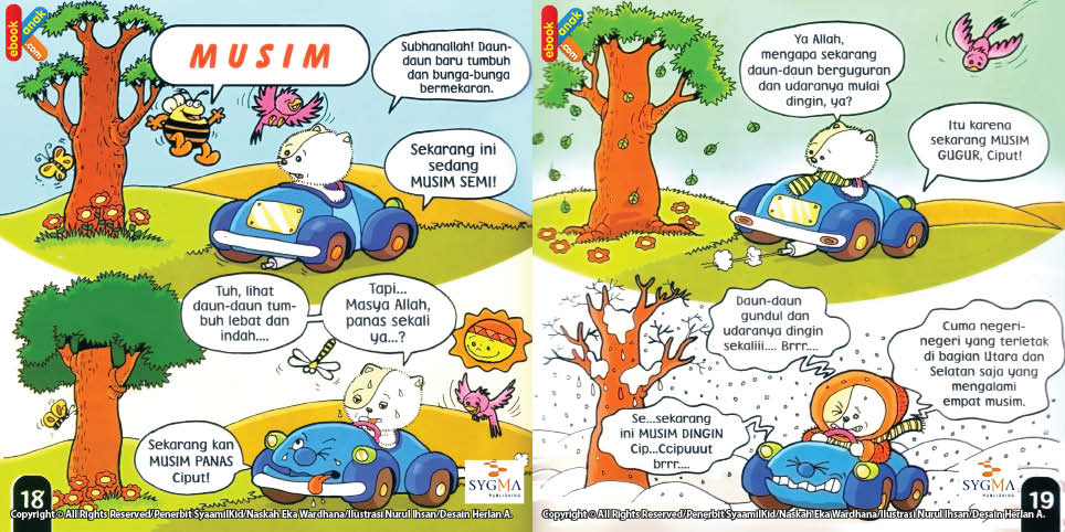 Daun-daun gundul dan udaranya dingin sekali di musim dingin.