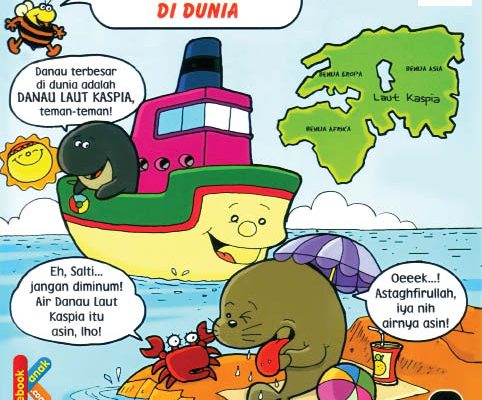 Air Danau Laut kaspia itu asin