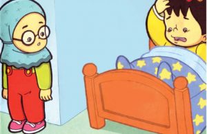 Oya, kalau Zaki sedang flu, Hana nggak mau dekat-dekat. Hih ... takut tertular!
