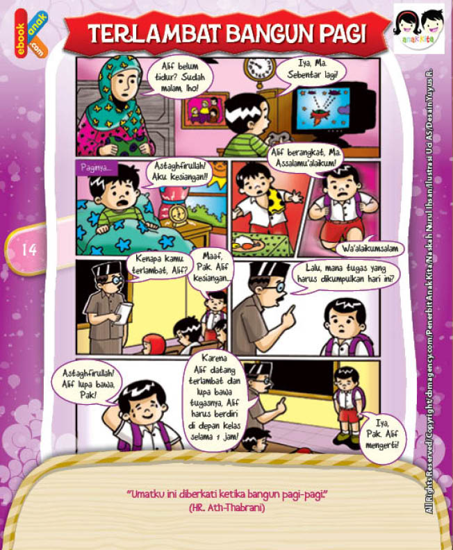 Umatku ini diberkati ketika bangun pagi-pagi