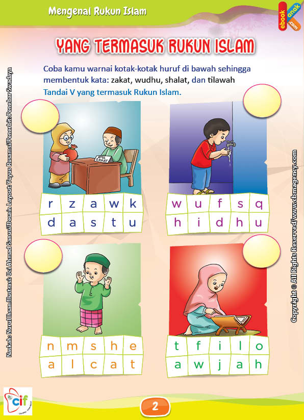 Download Gratis Worksheet Yang Termasuk Rukun Islam