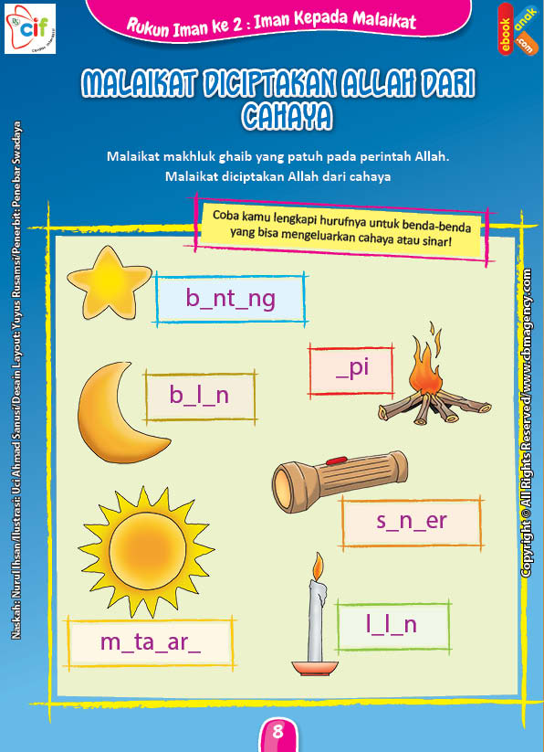 Download Gratis Worksheet Malaikat Diciptakan Allah Dari ...