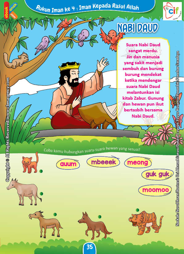 Download Gratis Worksheet Nabi Daud