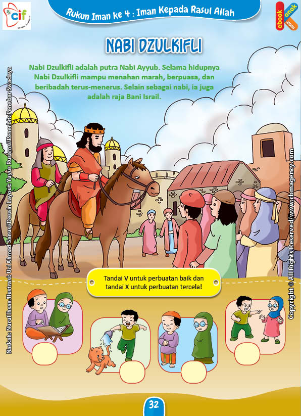 Download Gratis Worksheet Nabi Dzulkifli