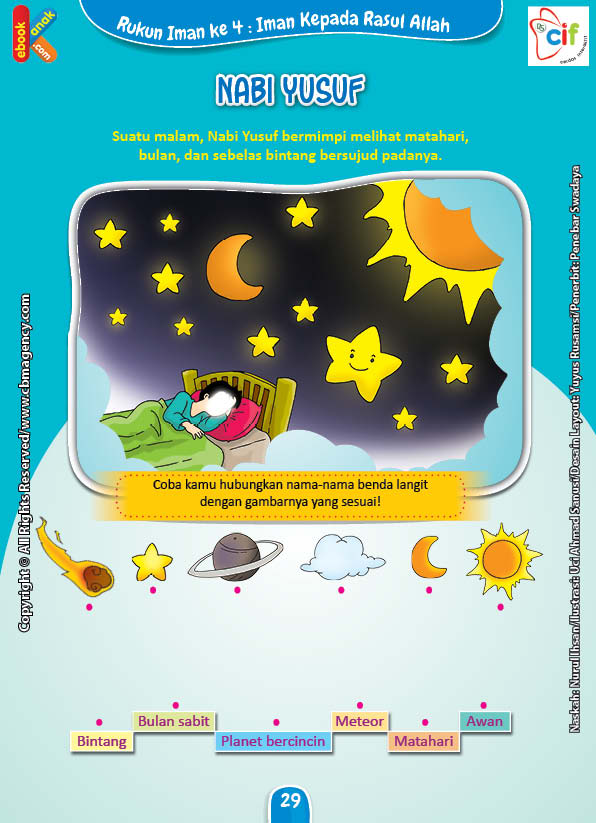 Download Gratis Worksheet Nabi Yusuf Ebook Anak