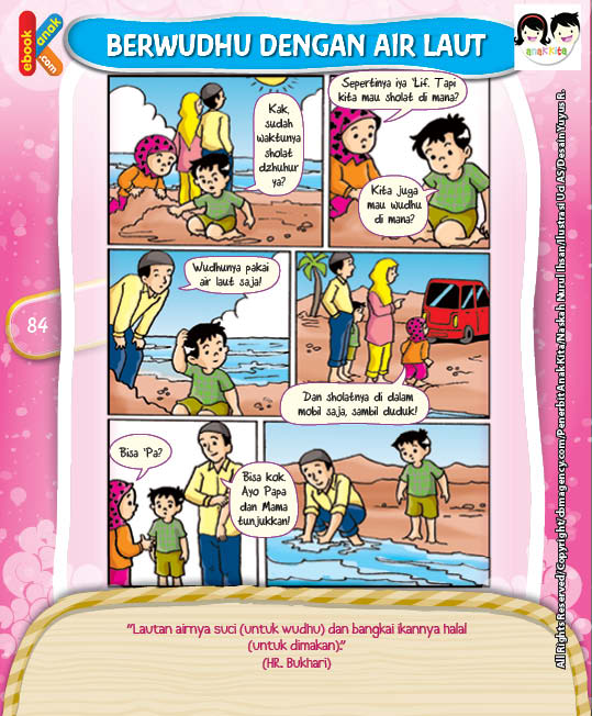 Komik Hadits Lautan Suci Airnya dan Halal Bangkai Ikannya