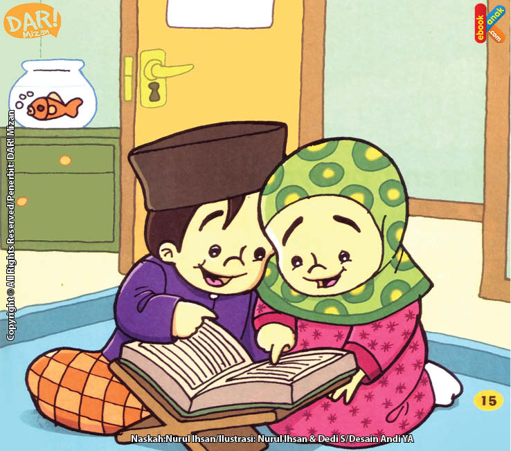 Gambar Kartun Membaca Al Quran Galeri Gambar Hd
