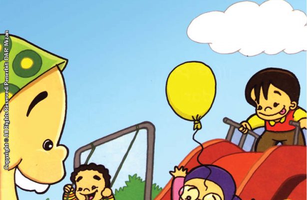 Baca online dan download gratis ebook anak thank you Allah alhamdulillah aku punya mata. Karena punya mata, Zaki dan Hana bisa melihat teman-teman bermain.